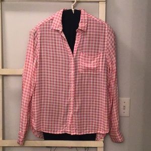 Velvet Heart pink gingham blouse